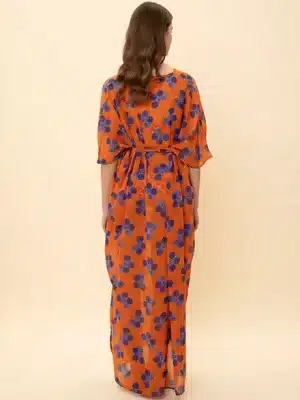 KAFTAN DRESS BLUEBERRIES stellarstore.gr Stellar