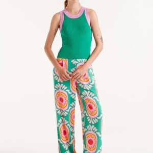 Two tone strap top Green stellarstore.gr Stellar