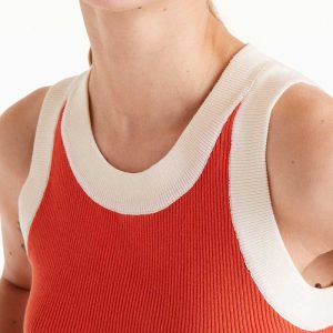 Two tone Strap Top Orange stellarstore.gr Stellar
