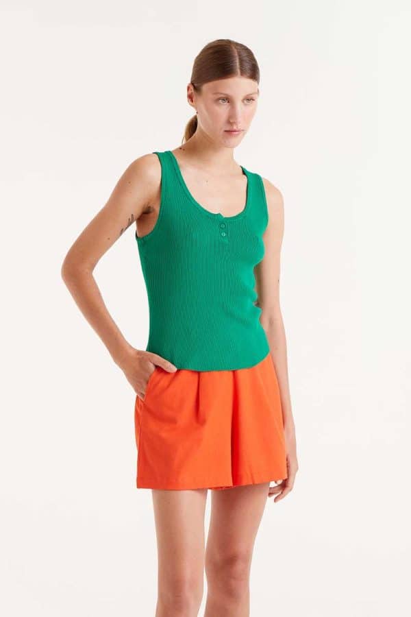 Button knit top Green stellarstore.gr Stellar
