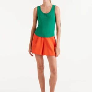 Button knit top Green stellarstore.gr Stellar