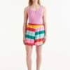 Midi Skirt Color wave stellarstore.gr Stellar