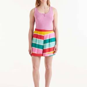 Striped shorts Color wave