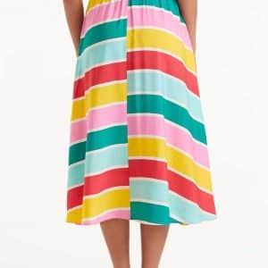 Midi Skirt Color wave stellarstore.gr Stellar