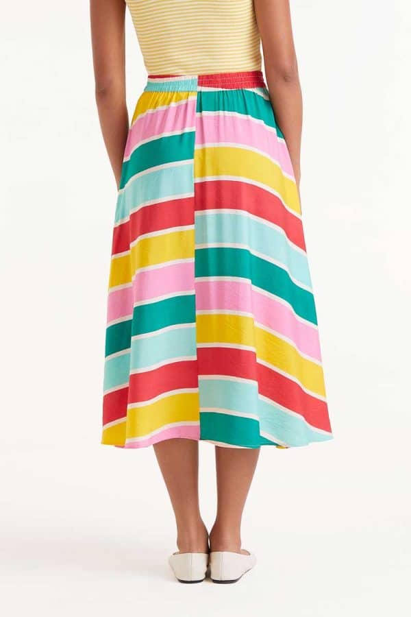 Midi Skirt Color wave stellarstore.gr Stellar