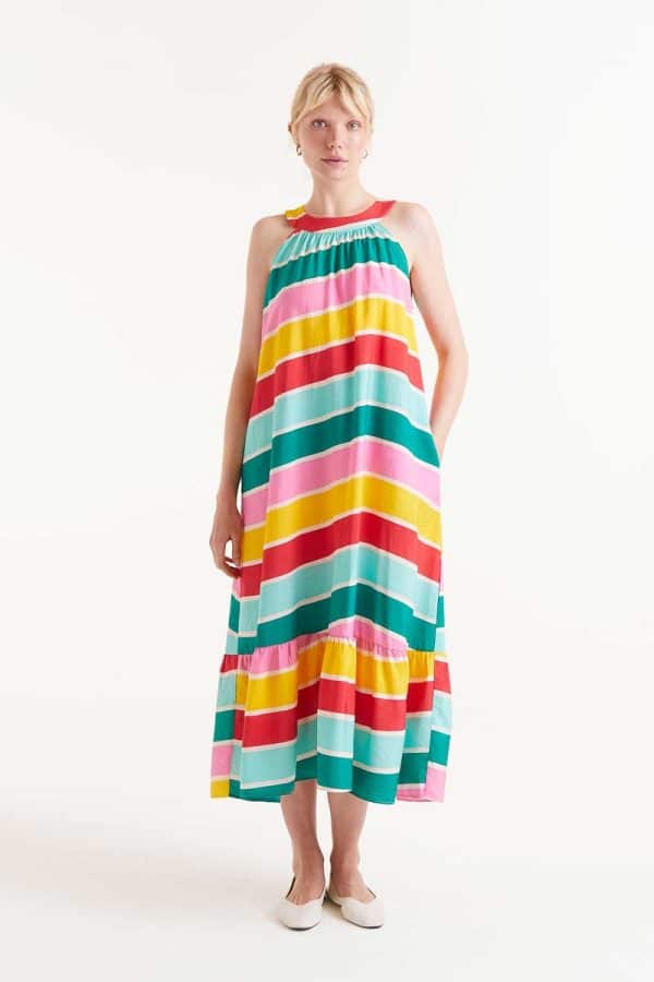 Long dress Color wave stellarstore.gr Stellar