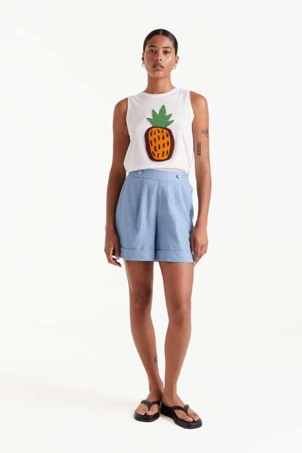 Denim effect shorts stellarstore.gr Stellar