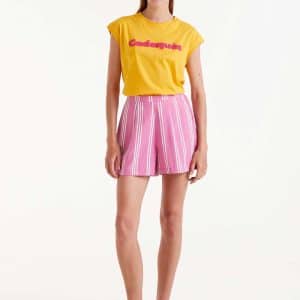 Striped Shorts Pink