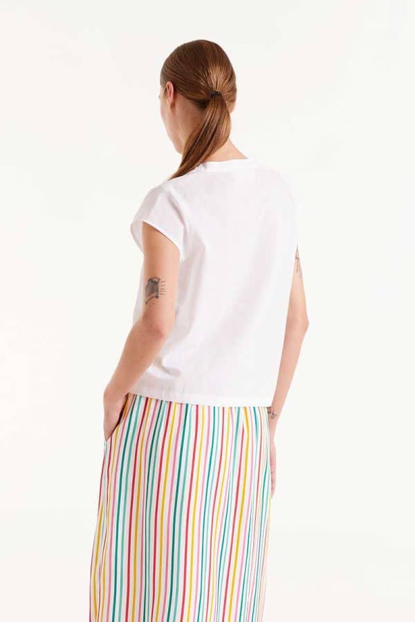 White Shirt with pineapples stellarstore.gr Stellar