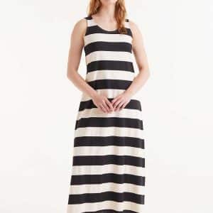 Sailor Black Long Dress