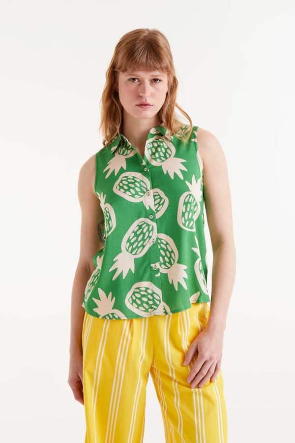 Sleeveless Shirt Pineapple stellarstore.gr Stellar