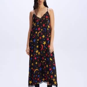 Slip Dress Nebula Noir stellarstore.gr Stellar