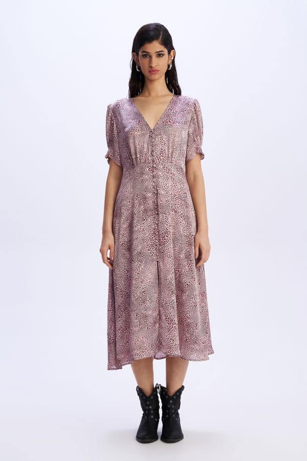 Midi Dress Benediction Pink stellarstore.gr Stellar