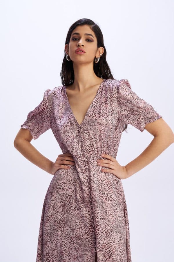 Midi Dress Benediction Pink stellarstore.gr Stellar