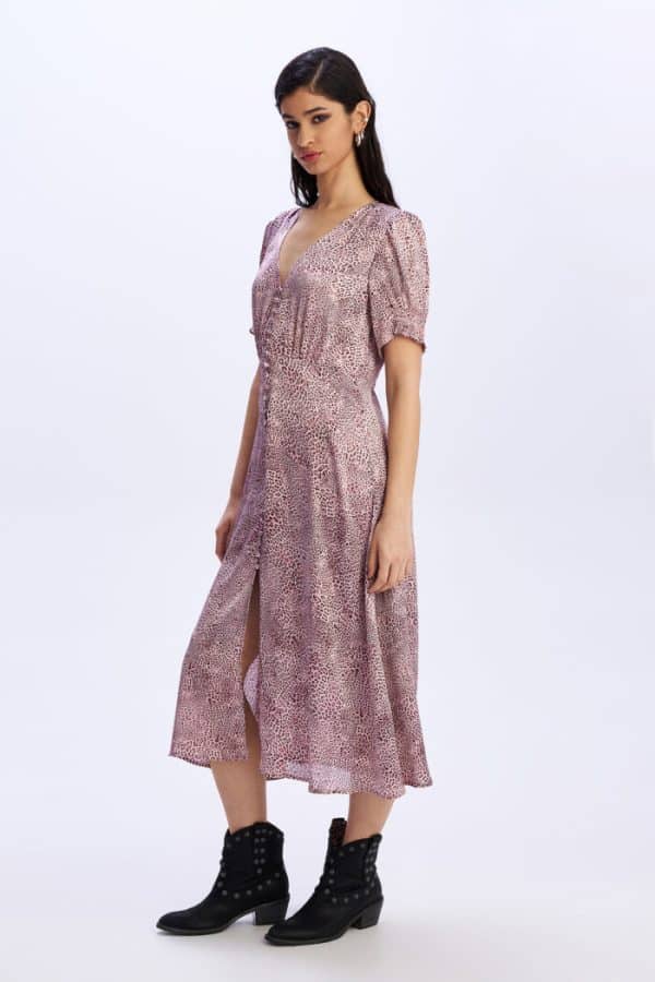 Midi Dress Benediction Pink stellarstore.gr Stellar