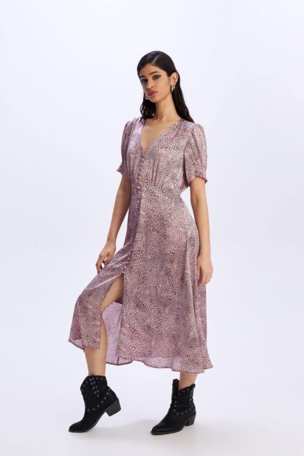 Midi Dress Benediction Pink stellarstore.gr Stellar