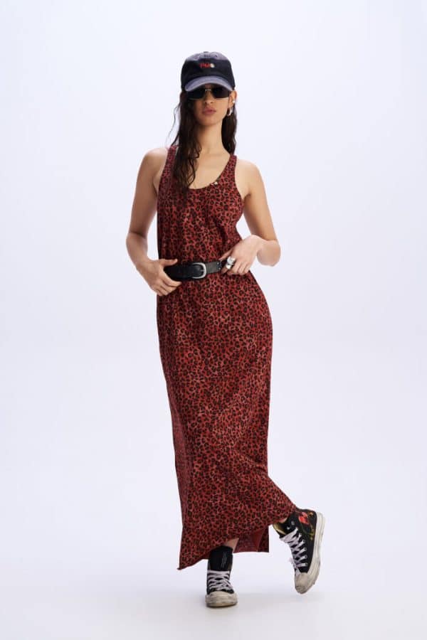 Maxi Leopard dress Magnolia stellarstore.gr Stellar