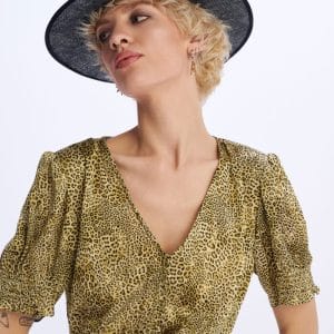 Midi Dress Volume Green stellarstore.gr Stellar