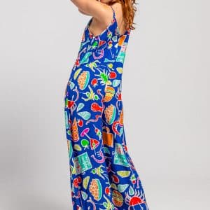 Wide leg Jumpsuit Blue Tapas stellarstore.gr Stellar