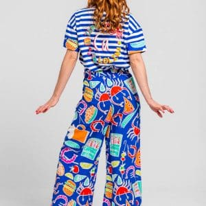 Straight Pants Blue Tapas stellarstore.gr Stellar