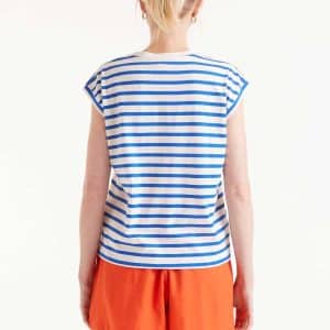 Blue Striped T Shirt stellarstore.gr Stellar