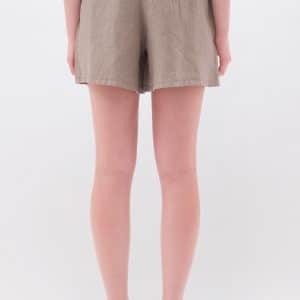 Relaxed Linen Bermuda Taupe stellarstore.gr Stellar