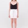 Relaxed Linen Bermuda Black stellarstore.gr Stellar