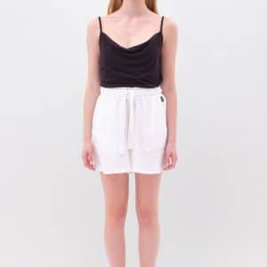 Relaxed Linen Bermuda White
