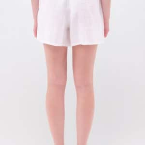 Relaxed Linen Bermuda White stellarstore.gr Stellar