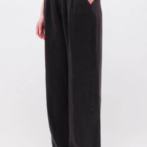 Wide Leg Linen Pants Black stellarstore.gr Stellar