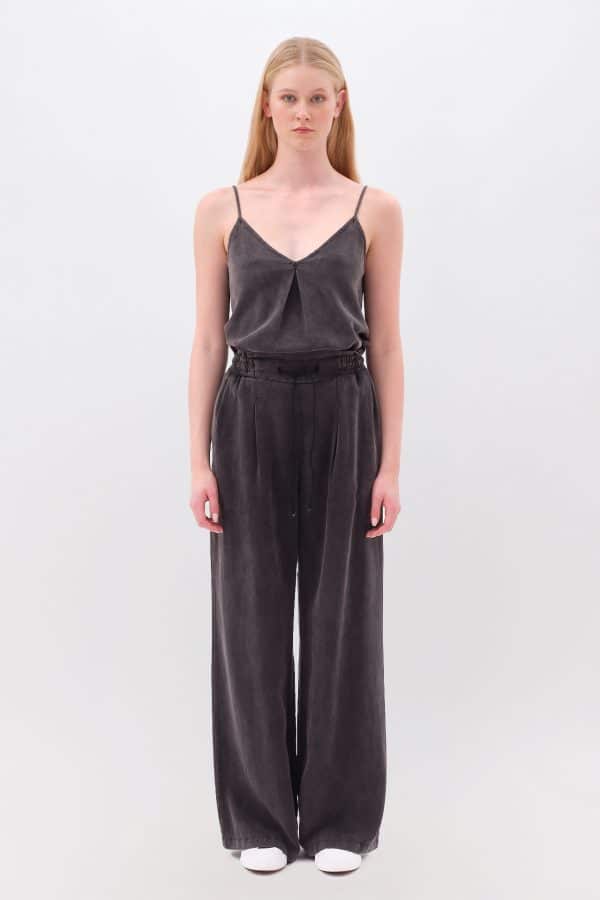 Wide Leg Pants Vintage Black stellarstore.gr Stellar