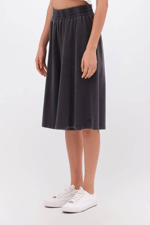 Relaxed Long Sweatbermuda Vintage Black stellarstore.gr Stellar