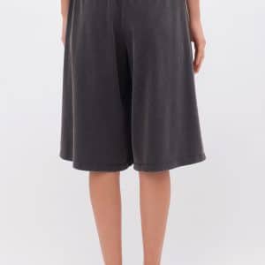 Relaxed Long Sweatbermuda Vintage Black stellarstore.gr Stellar