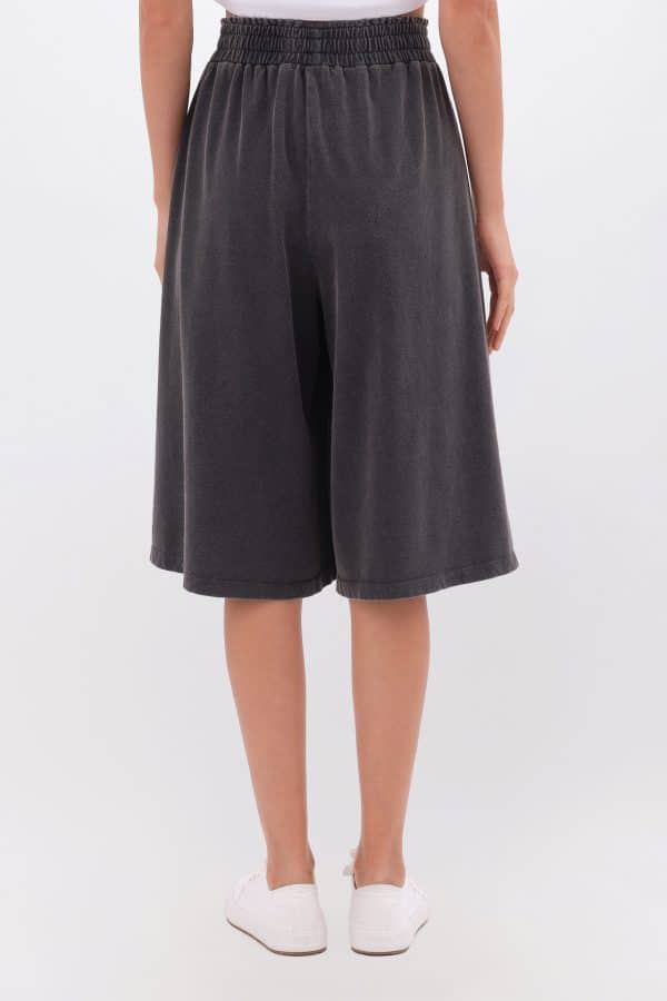 Relaxed Long Sweatbermuda Vintage Black stellarstore.gr Stellar