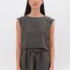 Relaxed Long Sweatbermuda Vintage Black stellarstore.gr Stellar