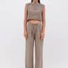 Wide Leg Linen Pants Black stellarstore.gr Stellar
