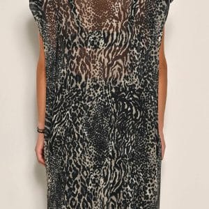 Mesh Dress Animal Print stellarstore.gr Stellar